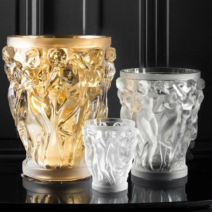 Ваза Lalique Bacchantes Gold Luster — купить в Москве | Lalique France