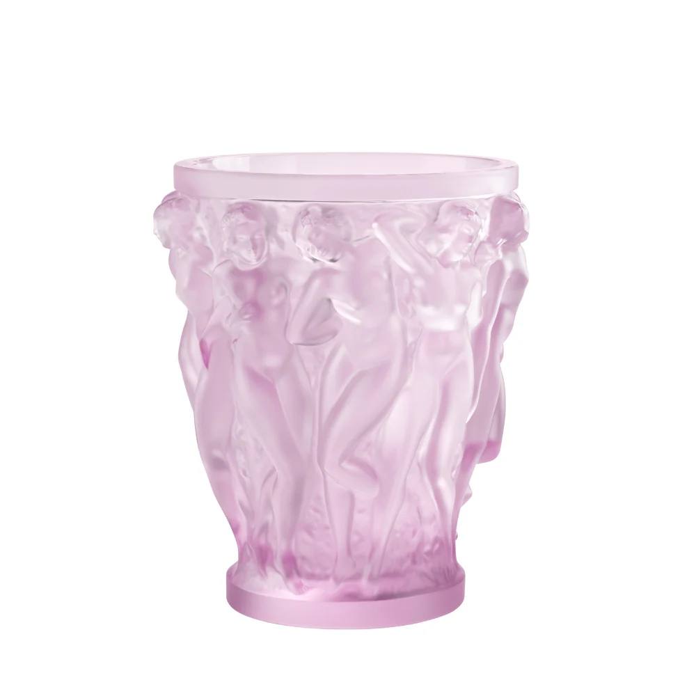 Lalique France Ваза Lalique Bacchantes Pink Luster — купить в Москве | розовый люстр Lalique